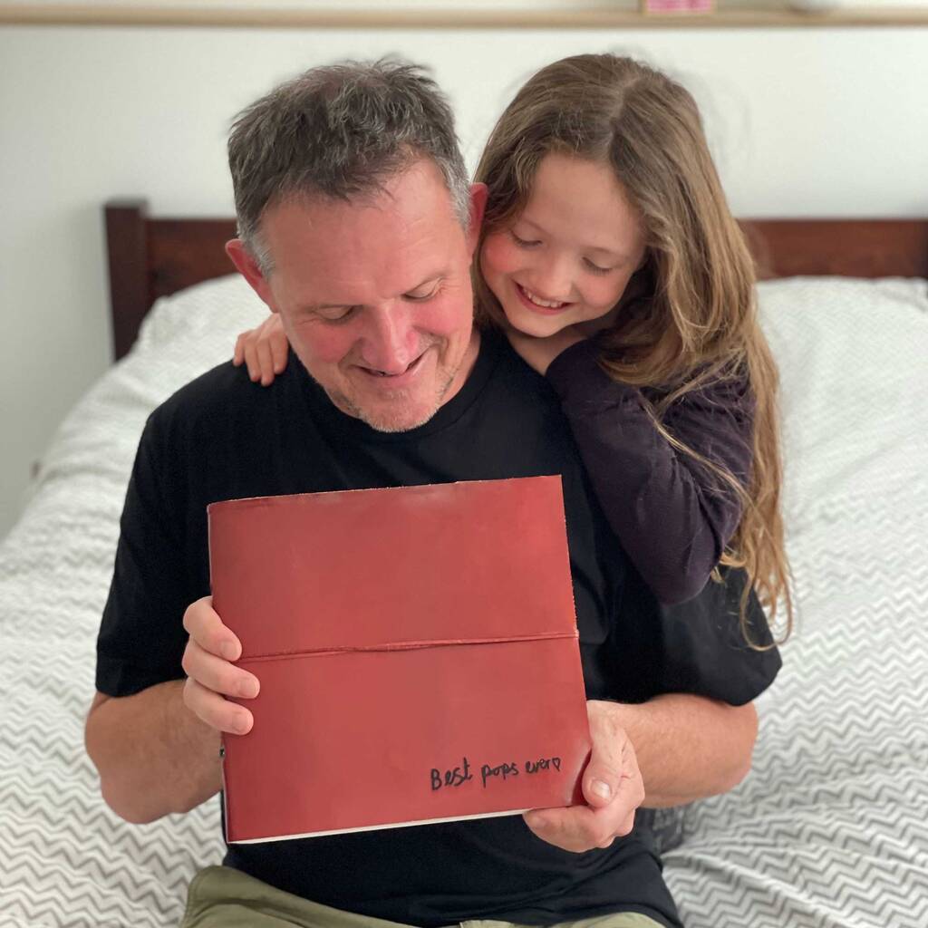 Personalized Handwriting Leather Photo Album