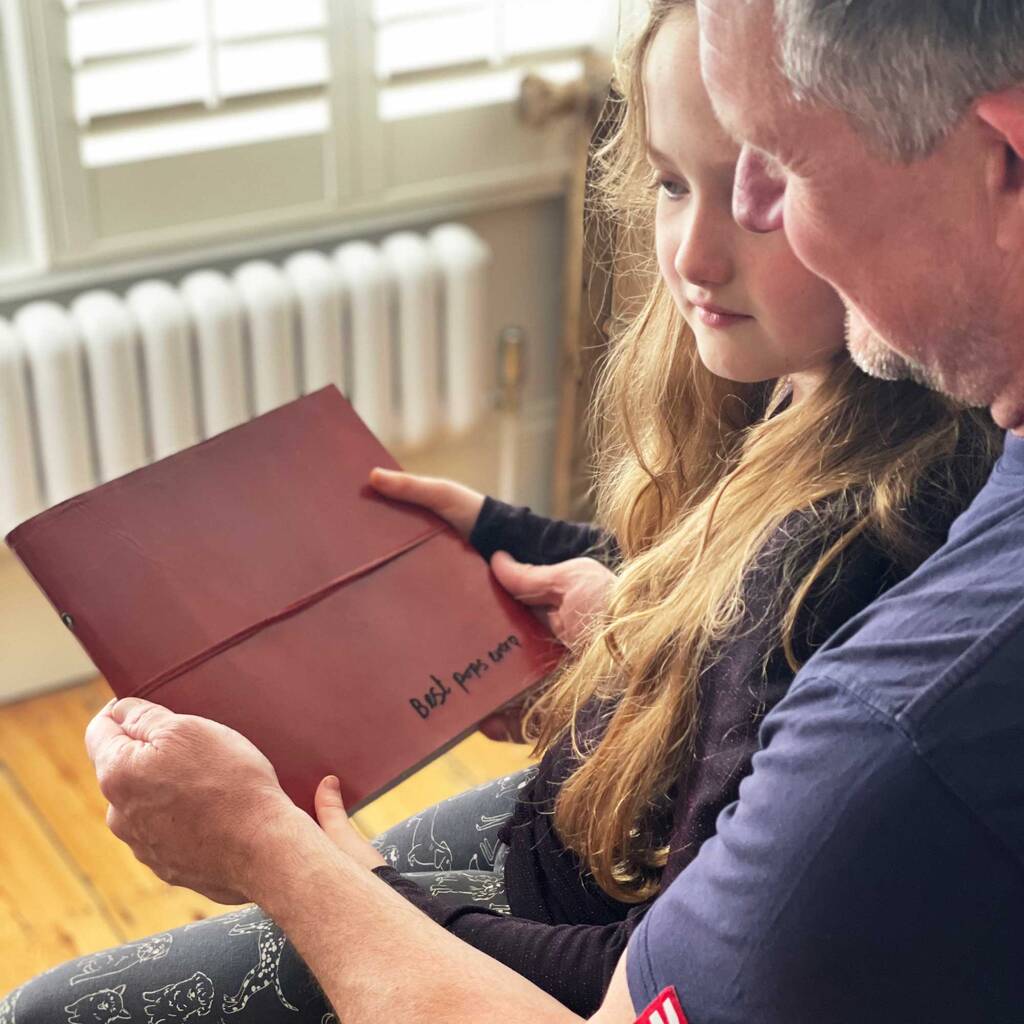 Personalized Handwriting Leather Photo Album